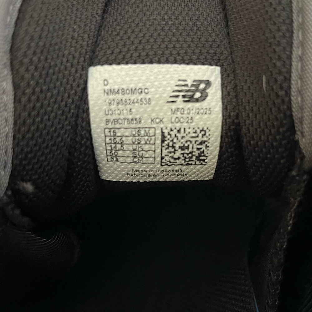 New Balance | Numeric 480 Black and Gray Sneakers Unisex - Picture 6 of 8